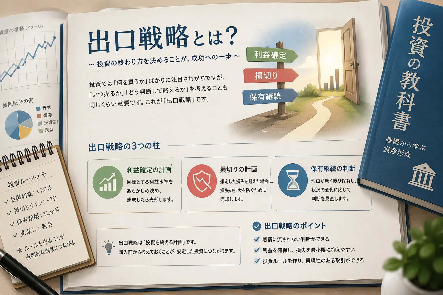 出口戦略とは？を解説するイメージ