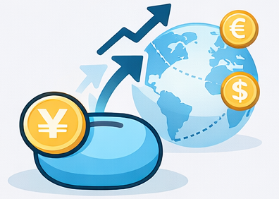 円だけに偏らせない、という考え方のイメージ