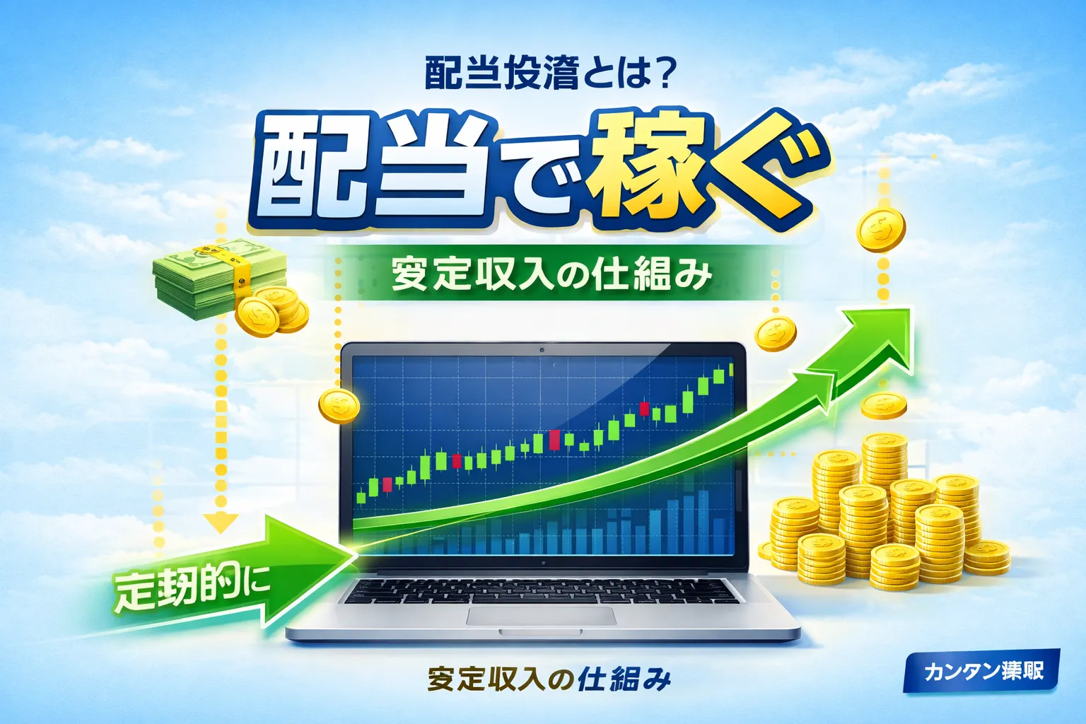 配当投資の特徴を学ぶイメージ