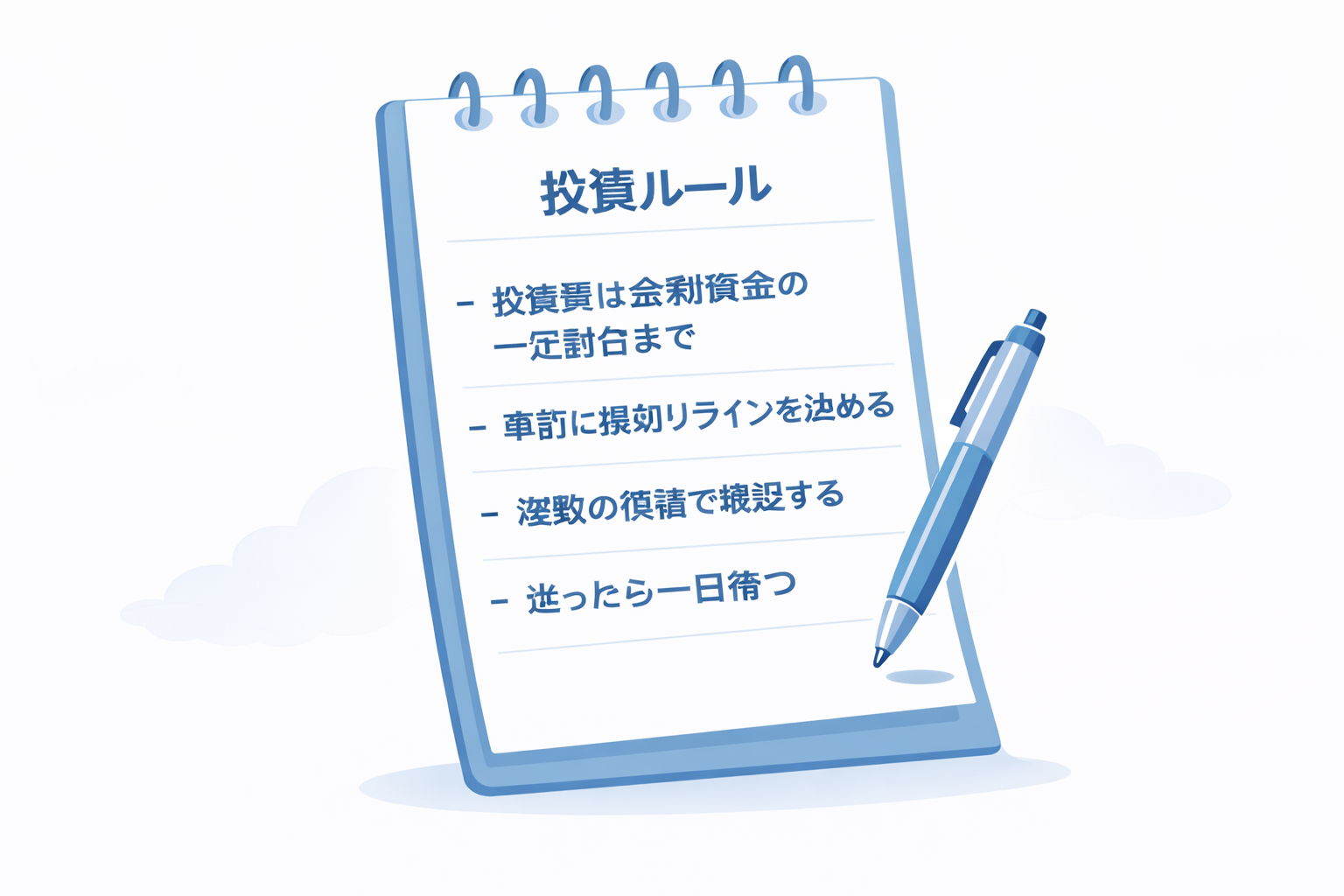 失敗しないための行動指針のイメージ